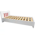 Kép 1/3 - Etsberger LEO ágyneműtartós ágykeret 90x200 cm - gázrugós - oldalnyílós, ágyráccsal - Új Rózsaszín / Fehér PÁCOLT