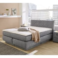 Kép 1/3 - ANNIKA Boxspring franciaágy 160x200 cm - Világos Szürke 411-19