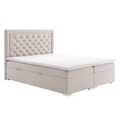 Kép 2/7 - DORMAN Boxspring franciaágy 180x200 cm - Krém Mono 231