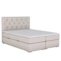 Kép 1/7 - ESHLY Boxspring franciaágy 160x200 cm - Bézs Mono 232