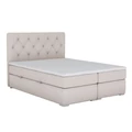 Kép 2/7 - ESHLY Boxspring franciaágy 160x200 cm - Bézs Mono 232