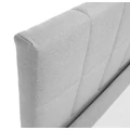 Kép 5/13 - FERATA KOMFORT Boxspring franciaágy 140x200 cm - Világosszürke Colet 04