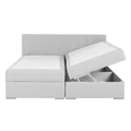 Kép 14/16 - FERATA KOMFORT Boxspring franciaágy 160x200 cm - Világosszürke Colet 04
