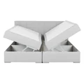 Kép 15/16 - FERATA KOMFORT Boxspring franciaágy 160x200 cm - Világosszürke Colet 04