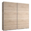 Kép 1/3 - FŐNIX 254 cm tolóajtós gardrób - Sonoma Tölgy / Szürke profil