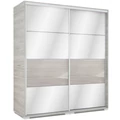 Kép 3/4 - MIRROR 180 cm tükrös tolóajtós gardrób - VÁLASZTHATÓ SZÍNEKBEN