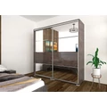 Kép 4/4 - MIRROR 200 cm tükrös tolóajtós gardrób - VÁLASZTHATÓ SZÍNEKBEN