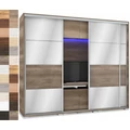 Kép 1/4 - MIRROR 239 cm tükrös TV-s gardrób - VÁLASZTHATÓ SZÍNEKBEN