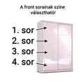 Kép 5/5 - BOND 120 cm magasfényű gardrób - VÁLASZTHATÓ SZÍNEKBEN