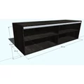Kép 3/4 - MAGASÍTÓ 200 cm-es gardróbhoz, 60 cm magas (VÁLASZTHATÓ SZÍNNEL)