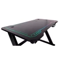 Kép 3/6 - E-SPORT gamer asztal 120x60 cm - Fekete / Carbon hatású minta