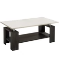 Kép 1/3 - 2-es dohányzóasztal - Bianco / Nero (BASEL; GOLDEN; KOMFORT)