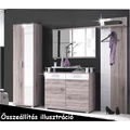 Kép 2/4 - RACHEL 1típus Előszoba Szekrény 2DV canyon tölgy/fehér magasfényű