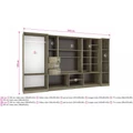 Kép 5/5 - FIRENZE nappali szekrénysor 380 cm - Sötét Justus Tölgy / Justus Tölgy