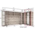 Kép 2/2 - NEST 80 cm akasztós ruhás elem - San Remo