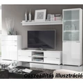 Kép 3/4 - ADONIS TV asztal LED világítással - Fehér Extra magasfényű (AS 30)