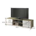 Kép 4/4 - ZUNO NEW TV asztal - Sonoma Tölgy / Fehér
