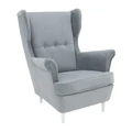 Kép 1/15 - RUFINO 2 NEW modern fotel  - 14 Világosszürke / Fehér (360056)