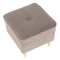Kép 3/10 - RUFINO 2 NEW puff elegáns stílusban - 05 Taupe bézses szürke / Bükkfa (359960)
