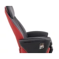 Kép 18/18 - CAMARO relax TV fotel állítható hát- és lábtámasszal - Fekete / Piros