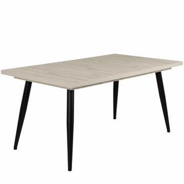 ALASKA asztal 160(+40)cm - Justus Tölgy / Fekete