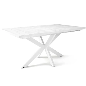 DOROTHY asztal 160(+40)cm - Fehér Tölgy / Fehér