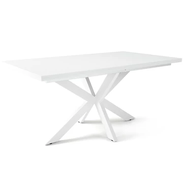 DOROTHY asztal 160(+40)cm - Rusztik Fehér / Fehér