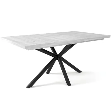 SUZY asztal 160(+40)cm - Katthult / Fekete