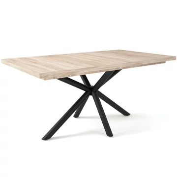 SUZY asztal 160(+40)cm - Sonoma Tölgy / Fekete