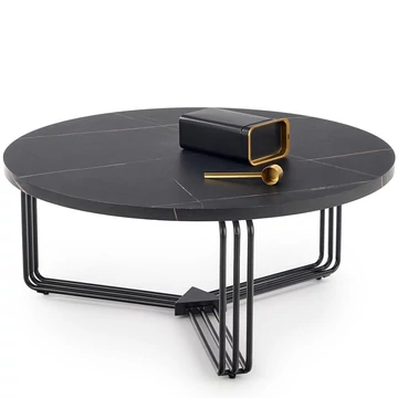 ANTICA dohányzóasztal - Fekete márvány