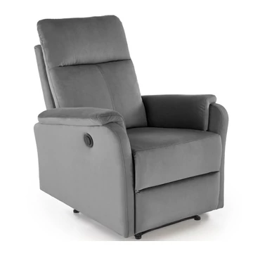 CROCUS automata relax TV fotel - Szürke bársony szövet