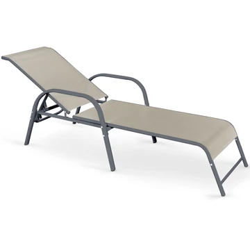 MOSLER kültéri / kerti napozóágy - Szürke