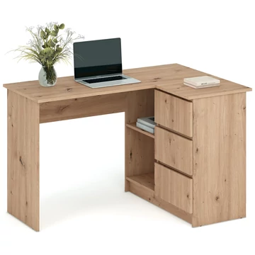 BEGA sarok íróasztal - Artisan Tölgy