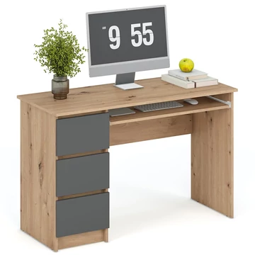 CINO íróasztal - Artisan Tölgy / Grafit