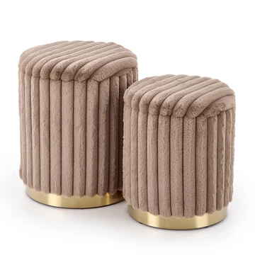 FIDO puff szett - Cappuccino / Arany