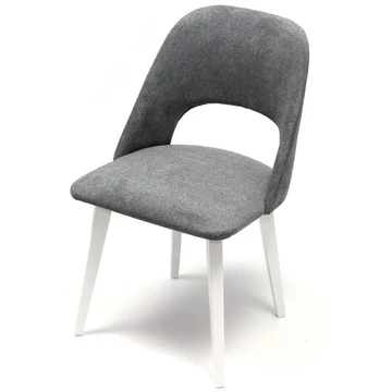 DOMI szék - Fehér / Szürke szövet