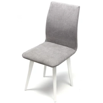 KIRA szék - Fehér / Szürke szövet
