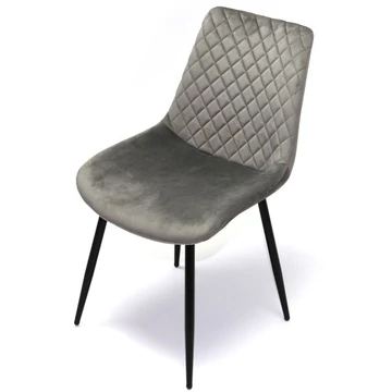 ONYX szék - Sötétszürke bársony szövet