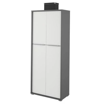 RIOMA NEW TYP 07 Polcos szekrény - Grafit / Fehér