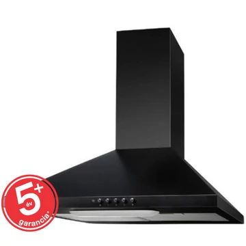 EVIDO ONDA 60B kürtős páraelszívó, 60 cm, fekete/inox (TGEON60_FKI)
