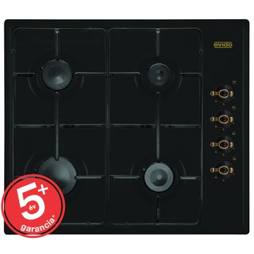 EVIDO RUSTIC-H 60A gáz főzőlap, antracit, 60cm