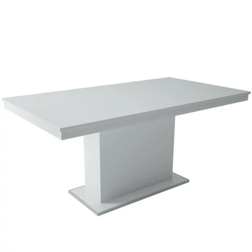 MAGASFÉNYŰ FLÓRA asztal 160(+40)cm - Fehér