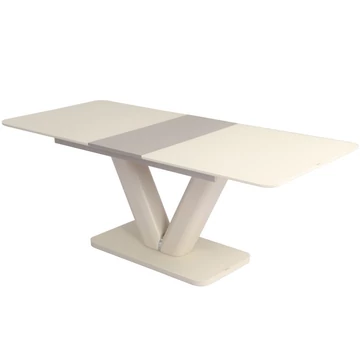 HEKTOR asztal 160(+40)cm - Beige / Cappuccino