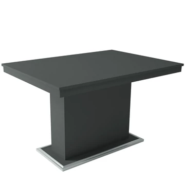 FLÓRA asztal 120(+40)cm - Matt Sötétszürke