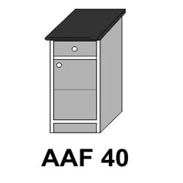ZILLE AAF40-es ajtós fiókos munkalapos elem jobbos