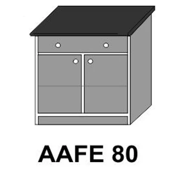 ZILLE AAFE80-as 2 ajtós 1 fiókos munkalapos elem