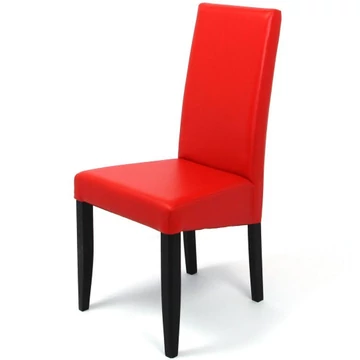 BERTA szék - Wenge / Piros műbőr