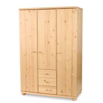 Claudia 3 ajtós, 3 fiókos, PANZIÓ nagyszekrény - 190 magas ( Cl-16-005 )