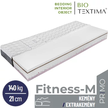 FITNESS-M ortopedikus hideghab matrac 90x200 cm SILVER PROTECT huzattal - 21 cm vastag