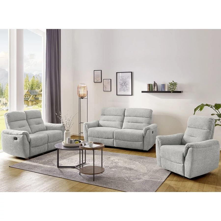 UTAH 3+2+1 félautomata relax TV ülőgarnitúra - 417-19 Szürke